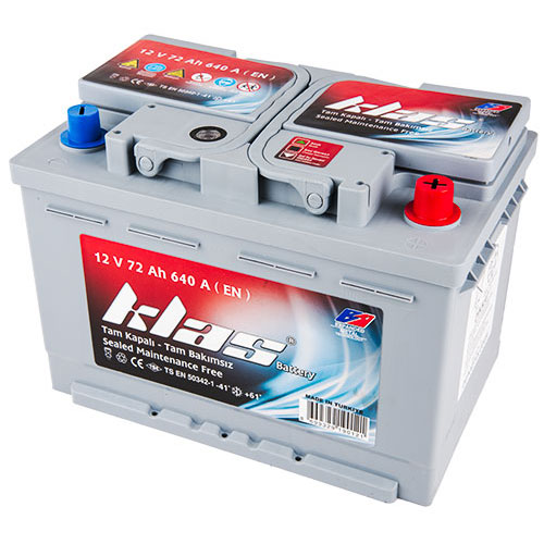 Klas Akü 12v 72Ah 640A