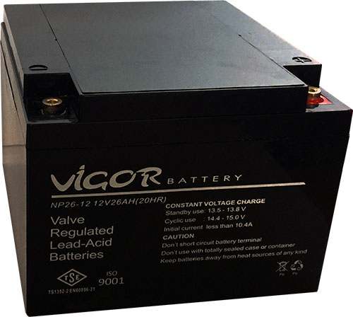Vigor 12v 26Ah Kuru Akü