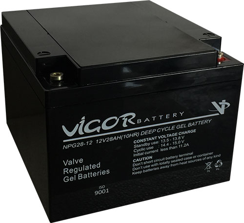 Vigor 12v 28Ah (Y) Jel Solar Akü